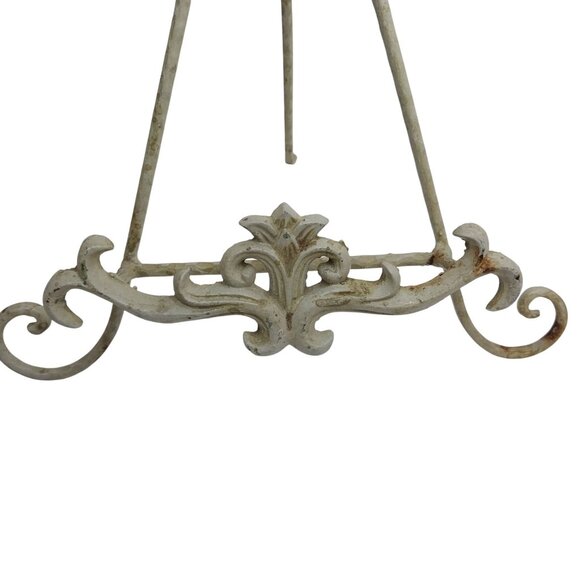 Vintage Metal Ornate Easel Book Bible Art Stand 13" Tall - Picture 6 of 10